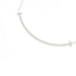 T Smile Pendant Necklace 18K White Gold