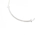 T Smile Pendant Necklace 18K White Gold