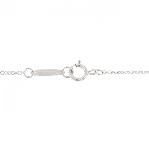 T Smile Pendant Necklace 18K White Gold