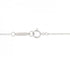 T Smile Pendant Necklace 18K White Gold