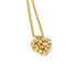 Pendant Necklace Gold Metal With Rhinestone