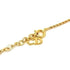 Pendant Necklace Gold Metal With Rhinestone