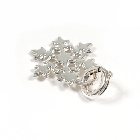 Snowflake Pendant Necklace Sterling Silver