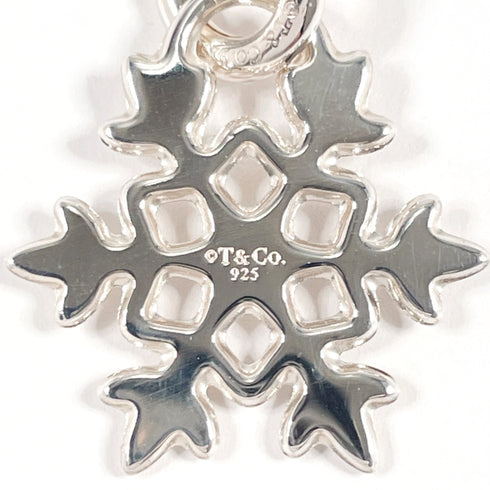 Snowflake Pendant Necklace Sterling Silver