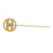 CC Logo Brooch Gold-Tone Metal