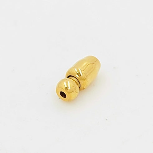 CC Logo Brooch Gold-Tone Metal