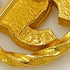 CC Logo Brooch Gold-Tone Metal