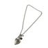 Pendant Necklace Sterling Silver Crest Heart Toggle Pendant