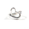 Open Heart Ring Sterling Silver