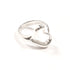 Open Heart Ring Sterling Silver