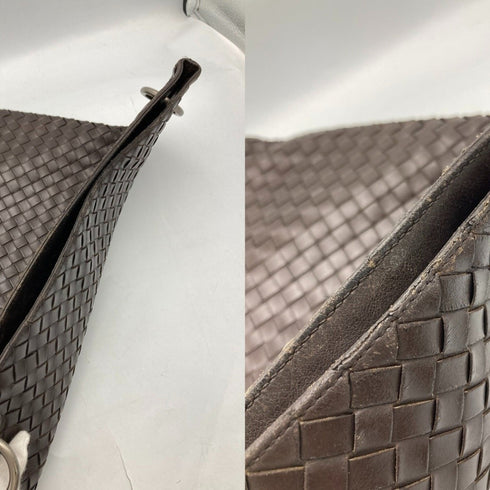 Flat Messenger Bag Intrecciato Nappa Medium