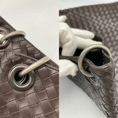 Flat Messenger Bag Intrecciato Nappa Medium