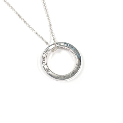 1837 Circle Pendant Necklace Sterling Silver