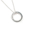 1837 Circle Pendant Necklace Sterling Silver
