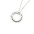 1837 Circle Pendant Necklace Sterling Silver