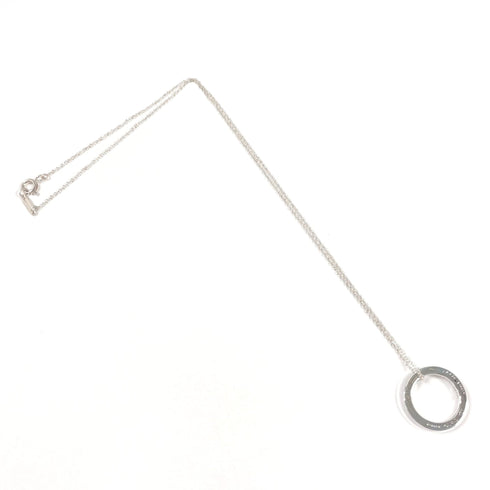 1837 Circle Pendant Necklace Sterling Silver