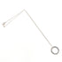 1837 Circle Pendant Necklace Sterling Silver