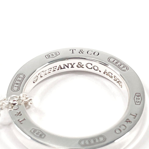 1837 Circle Pendant Necklace Sterling Silver
