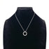 1837 Circle Pendant Necklace Sterling Silver