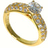 Ring 18K Yellow Gold With Diamond Pavé