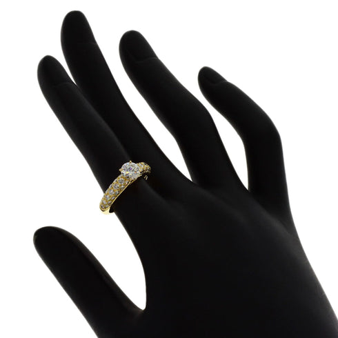 Ring 18K Yellow Gold With Diamond Pavé