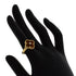 Vintage Alhambra Ring 18K Yellow Gold and Tiger's Eye