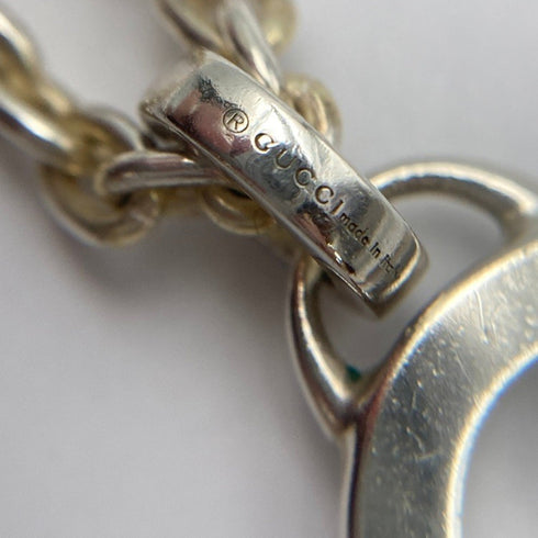 G Motif Pendant Necklace Sterling Silver