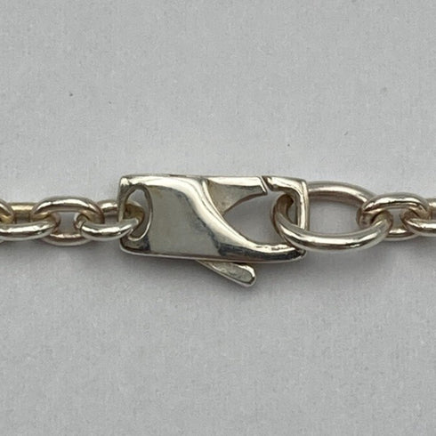 G Motif Pendant Necklace Sterling Silver
