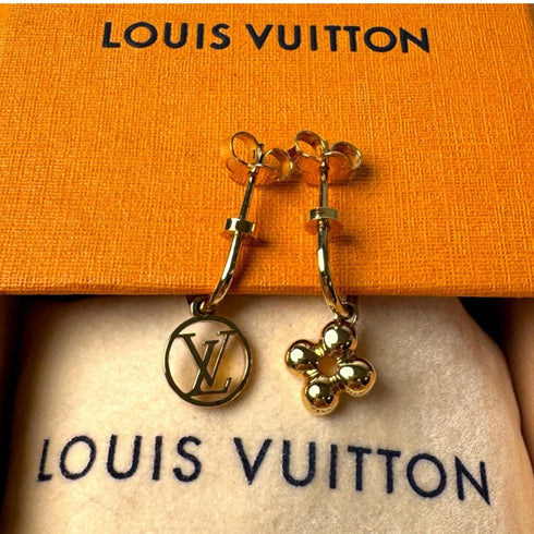 Earrings Gold-Tone Metal