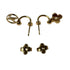 Earrings Gold-Tone Metal