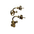 Earrings Gold-Tone Metal