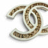 CC Logo Brooch Gold-Tone Metal