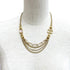 CC Logo Chain Pendant Necklace Gold-Tone Metal