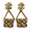 CC Logo Clip-On Earrings Gold-Tone Metal Gold-Tone Metal