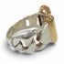 Band Ring Sterling Silver and 18K Yellow Gold
