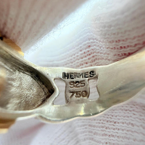 Band Ring Sterling Silver and 18K Yellow Gold