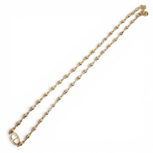 Petit CD Pendant Necklace Pink Gold