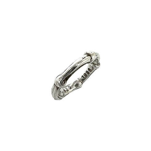Vintage Bamboo Ring Sterling Silver