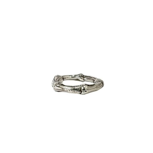 Vintage Bamboo Ring Sterling Silver