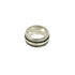 Vintage Grooved Double Line Ring Sterling Silver