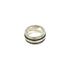 Vintage Grooved Double Line Ring Sterling Silver
