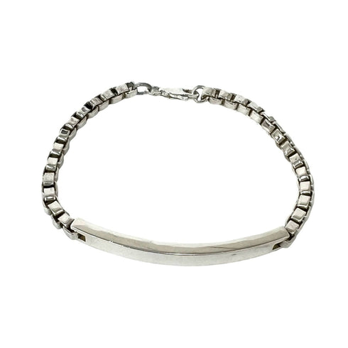 Vintage Venetian ID Bracelet Sterling Silver