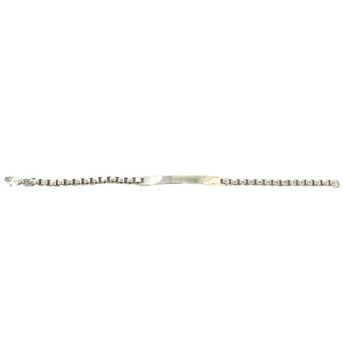 Vintage Venetian ID Bracelet Sterling Silver