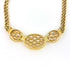 Pendant Necklace Gold and Rhinestone