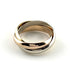 Vendome Louis Cartier Band Ring 18K Tricolor Gold