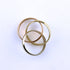 Vendome Louis Cartier Band Ring 18K Tricolor Gold