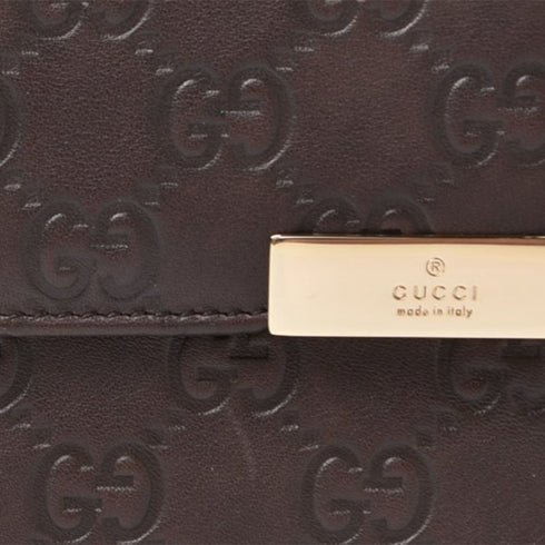 Bow Continental Wallet Guccissima Leather