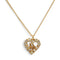 Heart Pendant Necklace Gold