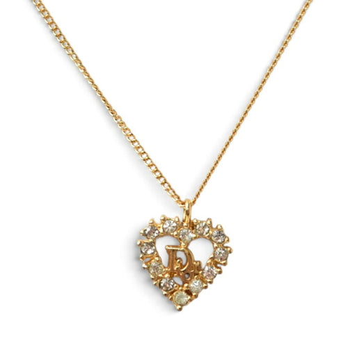 Heart Pendant Necklace Gold