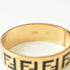 Bangle Black and Gold Metal Bracelet